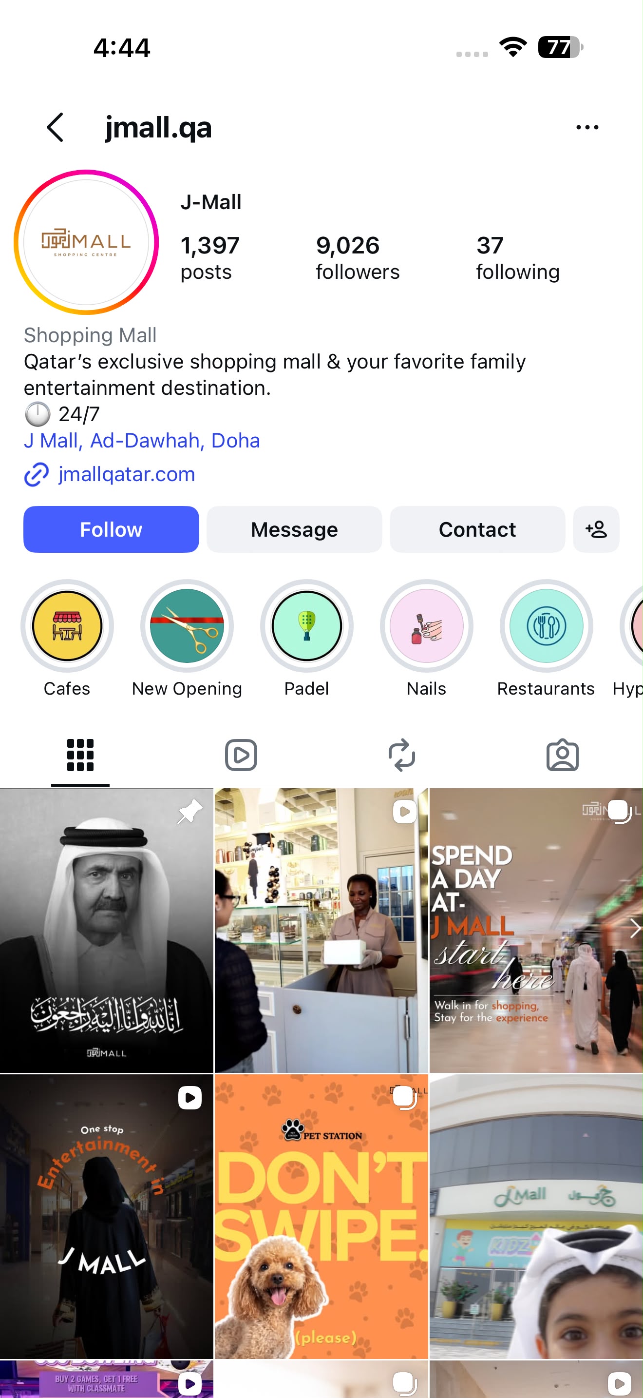 J Mall Instagram