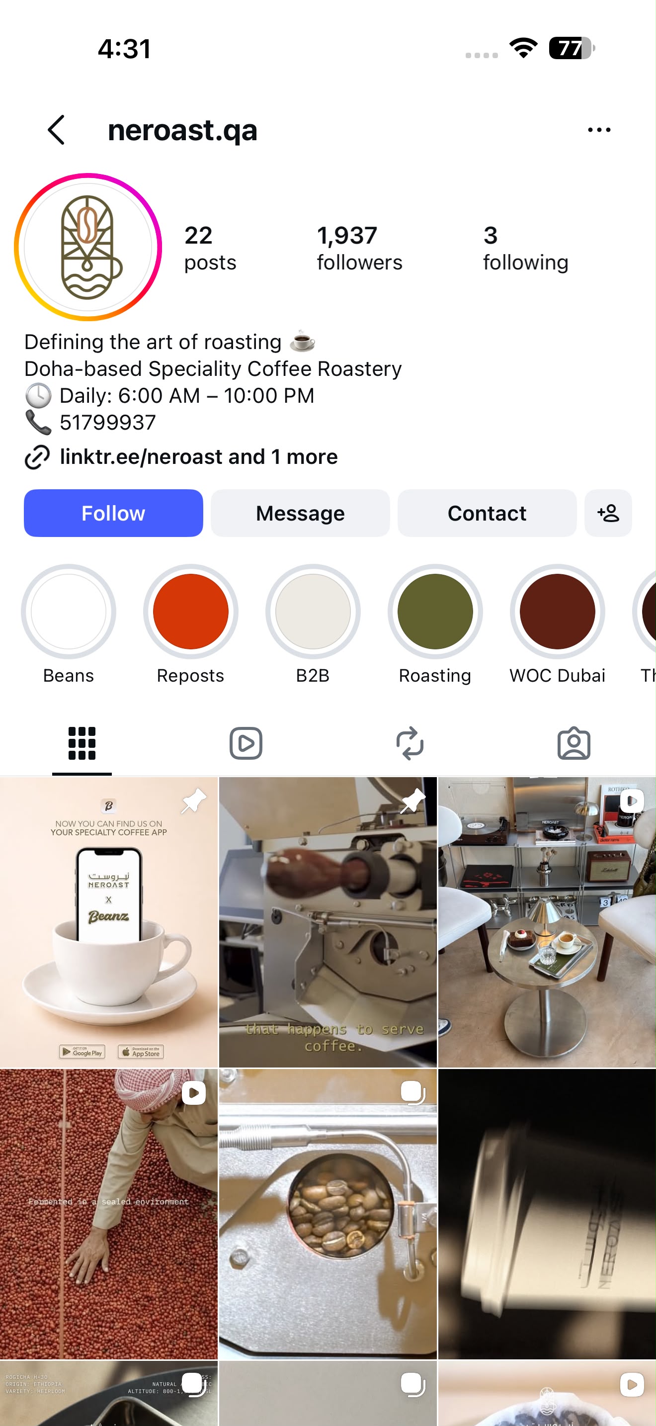 Neroast Instagram